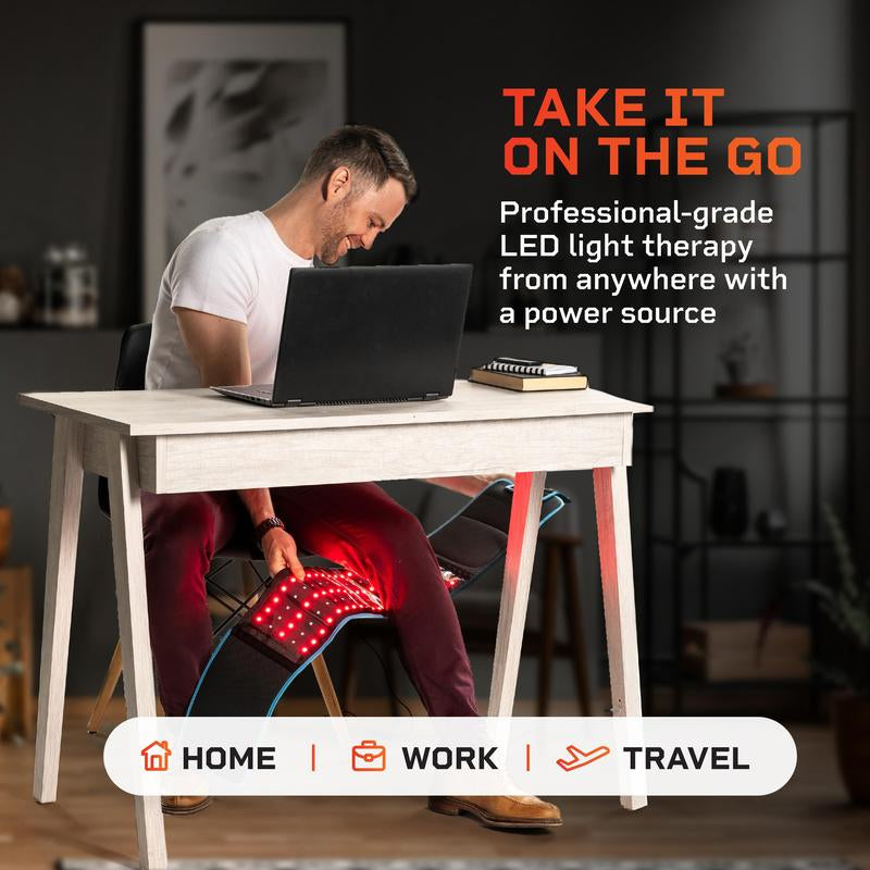 Lifepro Allevared Light Therapy Belt - Lifetime Warranty - 660Nm Red + 850Nm NIR - 105 Triple LED - Skin & Muscle Support - Portable Wraparound - Remote Control