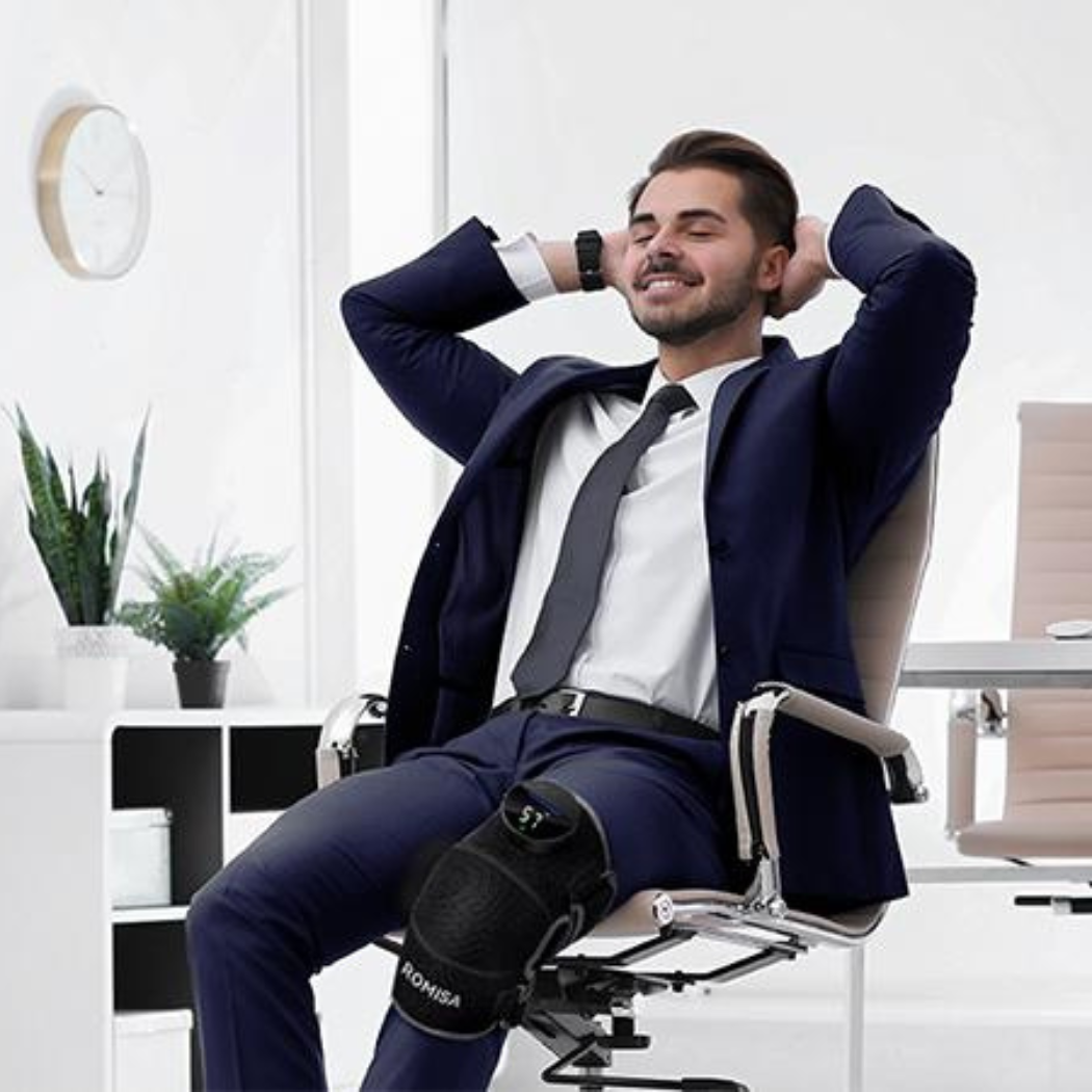 Smart Knee Massager with Red Light & Vibration